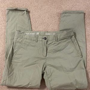 Light green Gap Boyfriend Chinos size 4